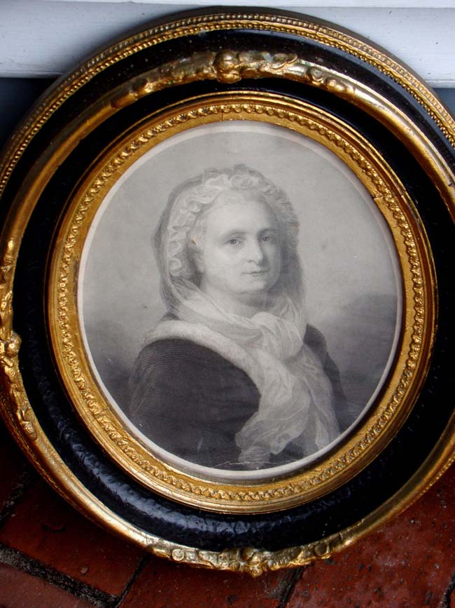 A pair of 19th century prints of George and Martha Washington in beautiful period frames — image 3